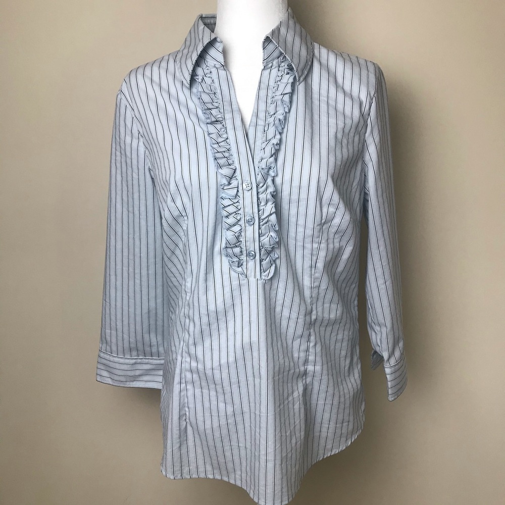 New York & Company Stretch Stripe Career Ware